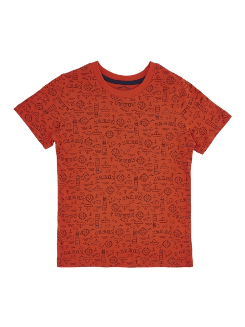 

CHALK by Pantaloons Boys Red Printed Round Neck T-shirt
