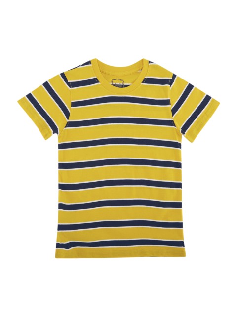 

CHALK by Pantaloons Boys Yellow Striped Round Neck T-shirt