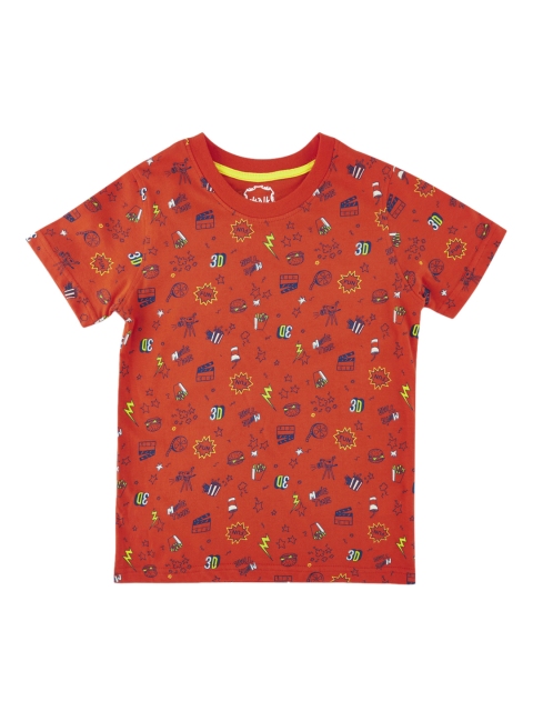 

CHALK by Pantaloons Boys Red Printed Round Neck T-shirt