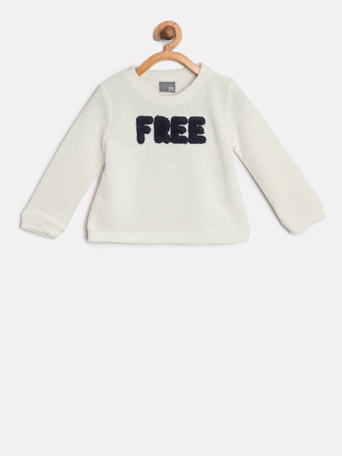 

Losan Girls Off-White Applique Detail Pullover