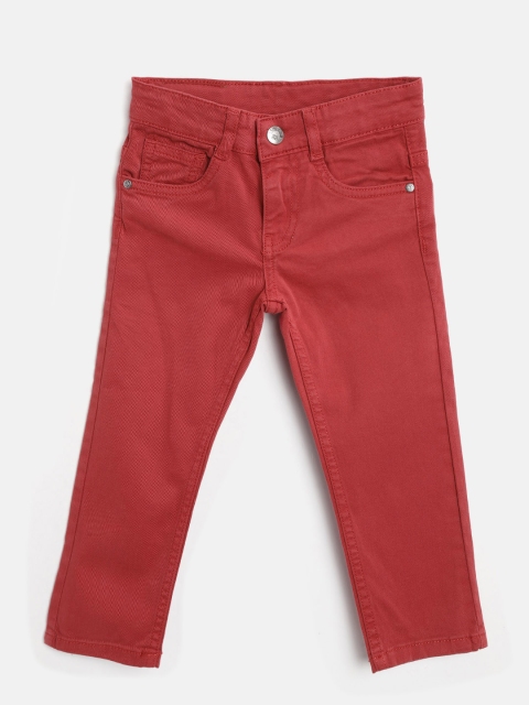 

Losan Boys Red Regular Fit Mid-Rise Clean Look Stretchable Jeans