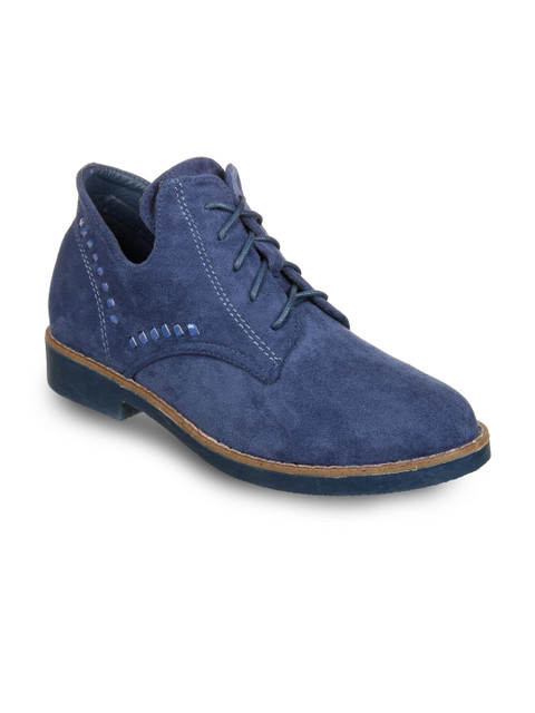 

Flat n Heels Women Blue Oxfords