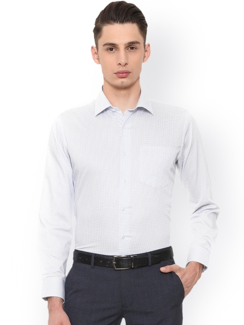 

Van Heusen Men White Regular Fit Printed Formal Shirt