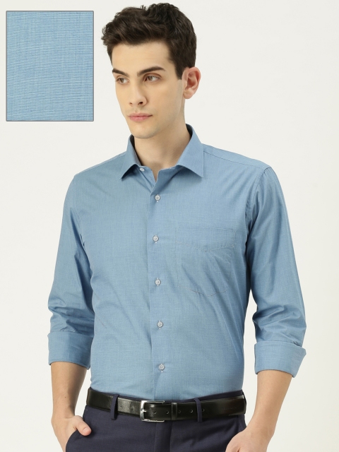 

Van Heusen Men Blue Slim Fit Solid Formal Shirt