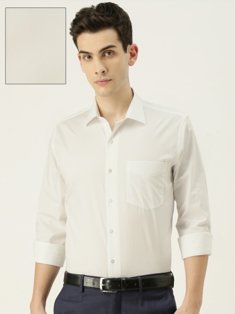 

Van Heusen Men White Slim Fit Solid Formal Shirt