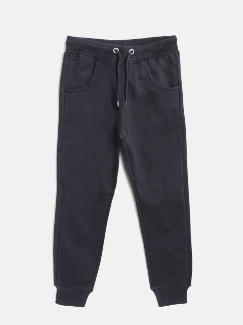 

Losan Boys Navy Blue Solid Joggers