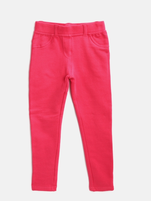 

Losan Girls Pink Solid Treggings