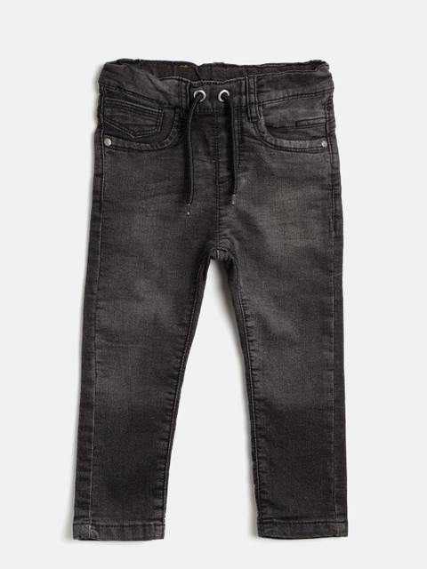 

Losan Boys Black Regular Fit Mid-Rise Clean Look Jeans