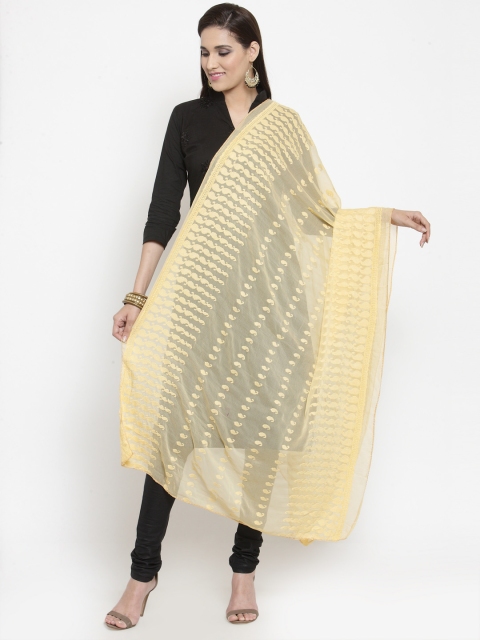 

mf Beige Embroidered Dupatta