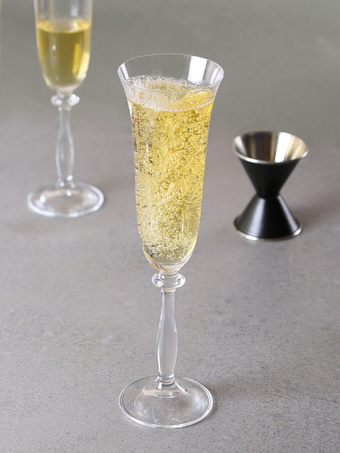 

Bohemia Set of 6 Angela Champagne Flutes Glasses 190ml, Transparent