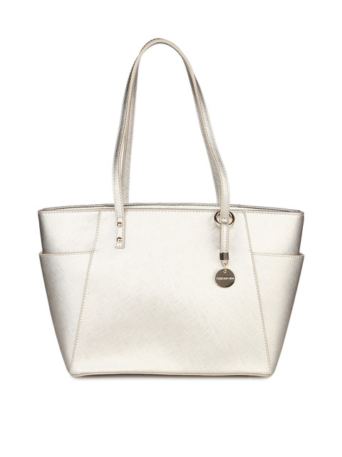 

Forever New Gunmetal-Toned Solid Shoulder Bag, Metallic