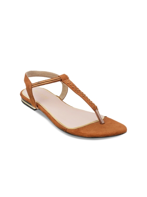 

Wet Blue Women Brown Solid Open Toe Flats