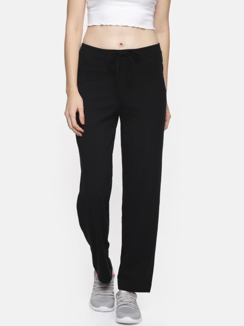 

Ajile by Pantaloons Women Black Solid Slim Fit Track Pants