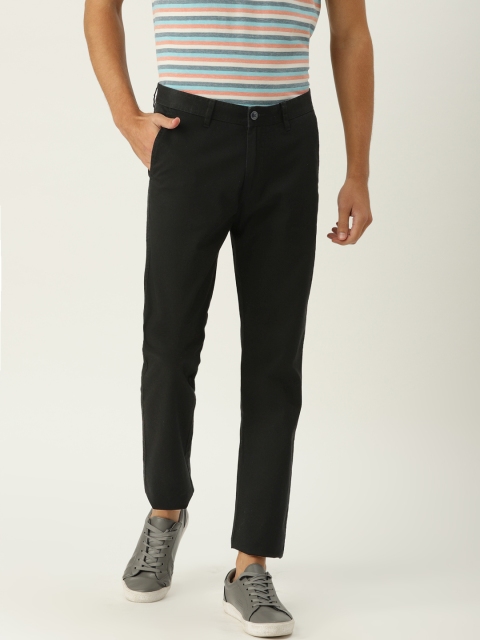 

Van Heusen Sport Men Black Slim Fit Solid Regular Trousers
