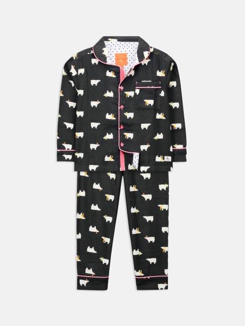 

Cherry Crumble Unisex Grey Printed Night suit WS-NSUIT-7110