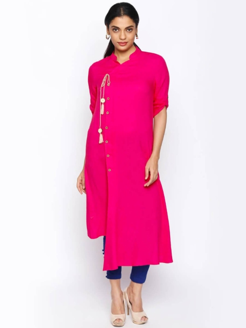 

NAARI Women Pink A-Line Kurti
