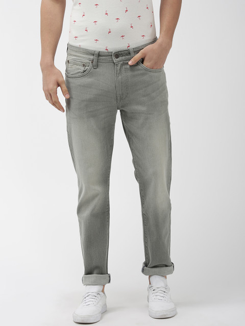 

Aeropostale Men Grey Skinny Fit Mid-Rise Clean Look Stretchable Jeans