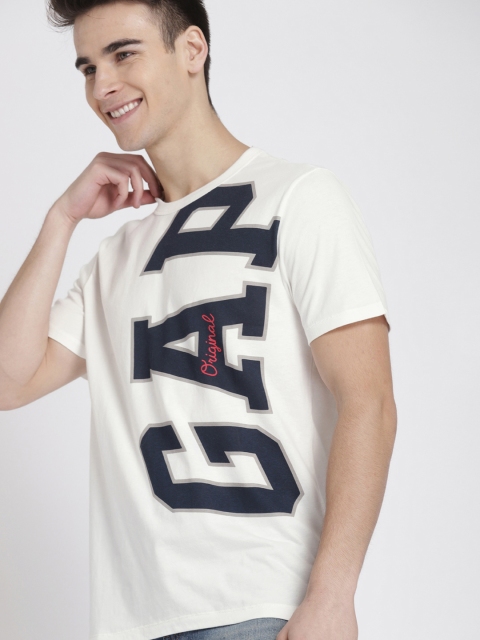 

GAP Men Off-White Printed Exploded LOGO Tee