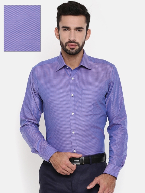 

Raymond Men Purple Slim Fit Checked Formal Shirt