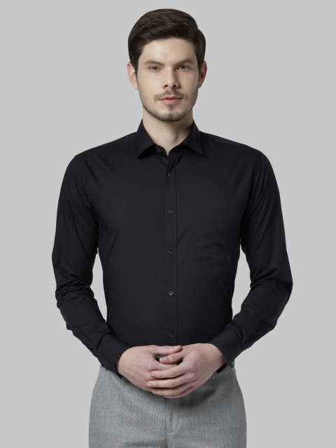 

Park Avenue Men Black Slim Fit Solid Formal Shirt