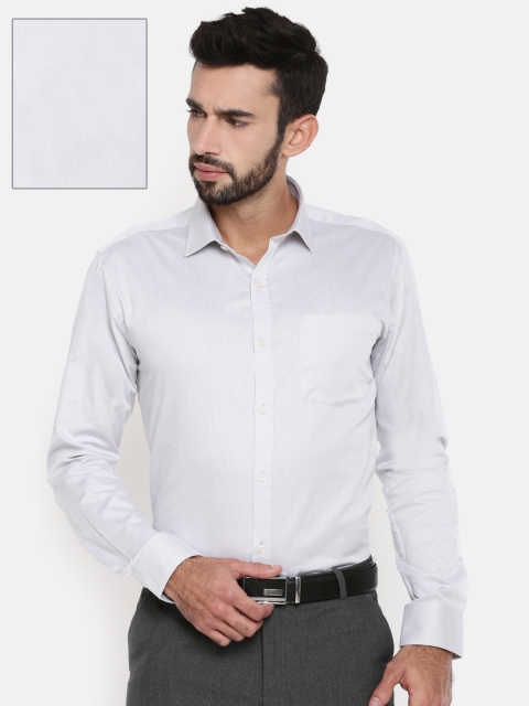 

Park Avenue Men Grey Slim Fit Solid Formal Shirt
