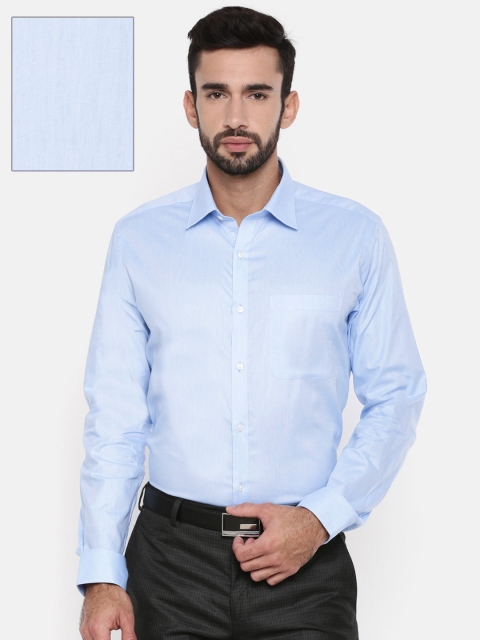 

Raymond Men Blue Slim Fit Solid Formal Shirt