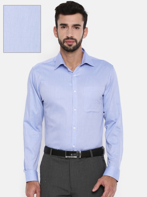 

Raymond Men Blue Slim Fit Solid Formal Shirt