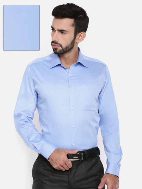

Raymond Men Blue Slim Fit Solid Formal Shirt