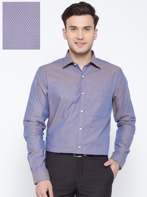 

Raymond Men Blue & Orange Slim Fit Formal Shirt