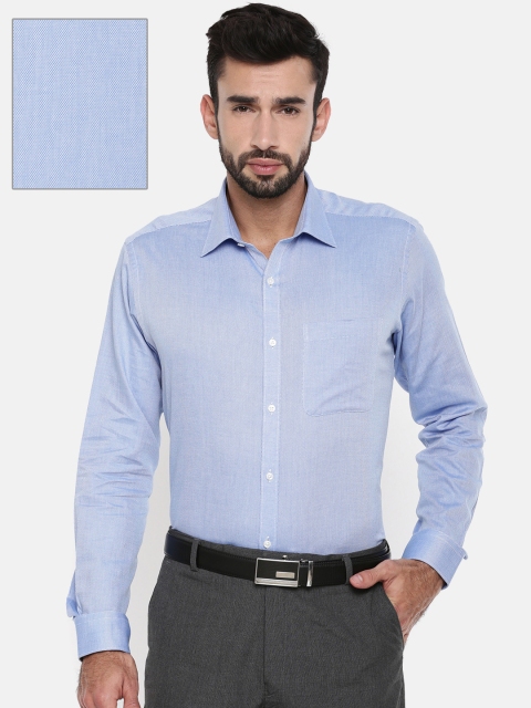 

Raymond Men Blue Slim Fit Solid Formal Shirt