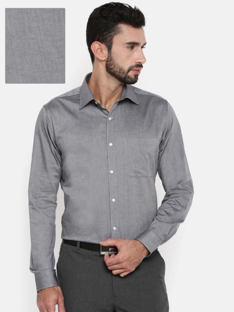 

Raymond Men Black Slim Fit Self Design Formal Shirt