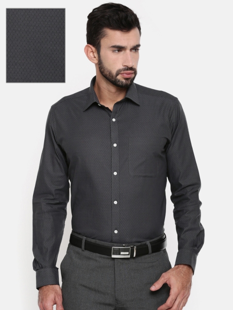 

Raymond Men Grey Self-Design Slim Fit Formal Shirt