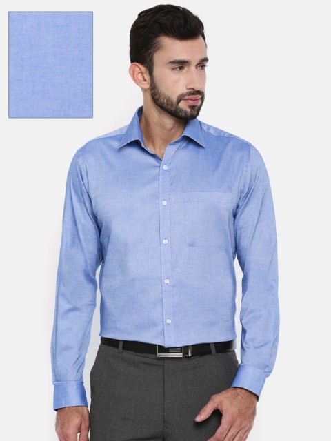 

Raymond Men Blue Slim Fit Solid Formal Shirt