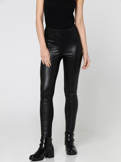 

ONLY Women Black Solid Jeggings