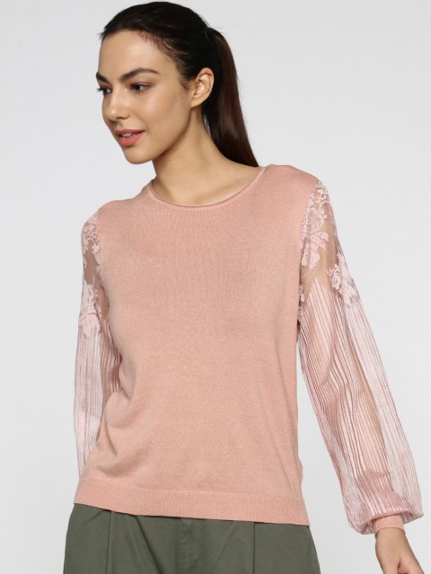 

ONLY Pink Pullover Sweater