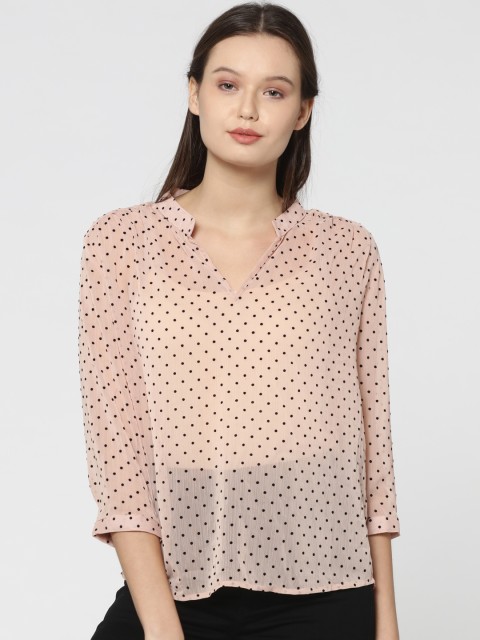 

ONLY Women Pink Printed Top