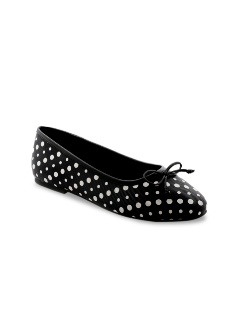 

London Rag Women Black Printed Ballerinas