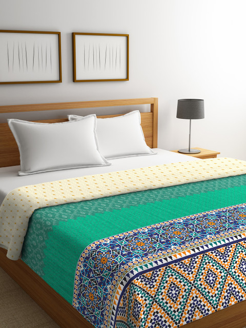 

Portico New York Multicoloured Ethnic Motifs AC Room 120 GSM Double Bed Comforter, Multi