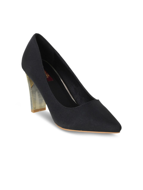 

SHUZ TOUCH Women Black Solid Pumps