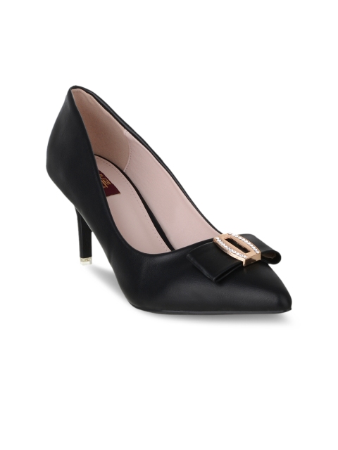 

SHUZ TOUCH Women Black Solid Pumps