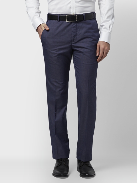 

Park Avenue Men Blue Slim Fit Solid Formal Trousers