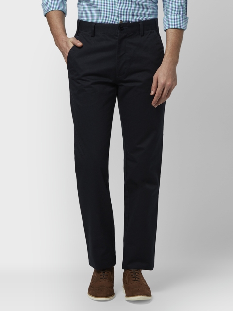 

Park Avenue Men Blue Slim Fit Solid Chinos