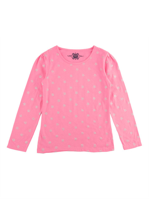 

CHALK by Pantaloons Girls Pink Printed Round Neck T-shirt