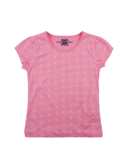 

CHALK by Pantaloons Girls Pink Printed Round Neck T-shirt