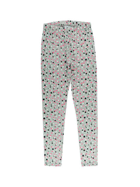 

POPPERS by Pantaloons Girls Grey Printed Ankle-Length Leggings