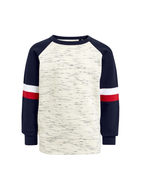 

next Boys Multicoloured Self Design Sweatshirt, Multi