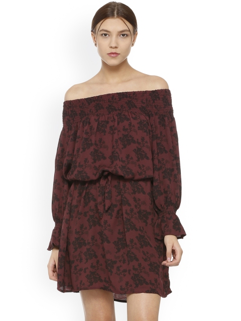 

Allen Solly Woman Black Printed Blouson Dress