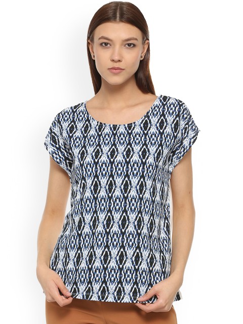 

Allen Solly Women Blue Printed Top