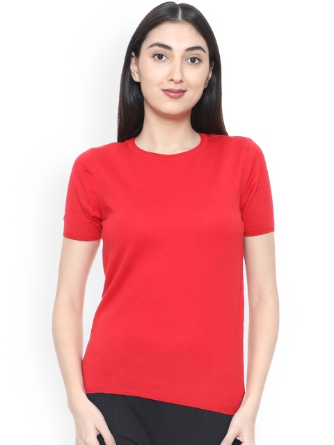

Allen Solly Women Red Solid Top