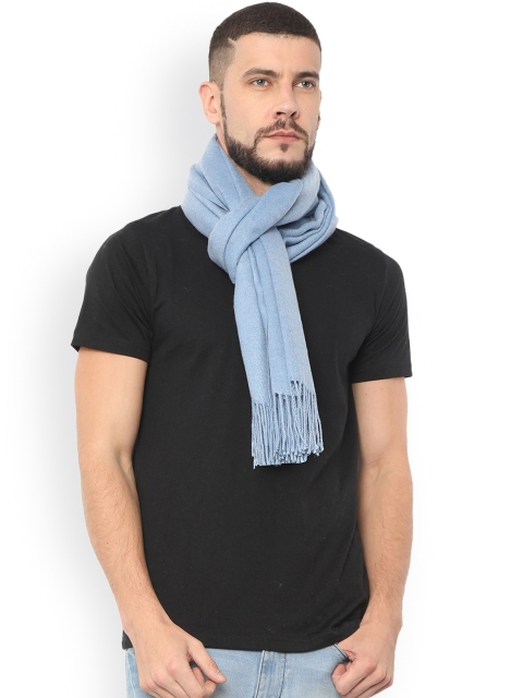 

FabSeasons Blue Wool Solid Scarf